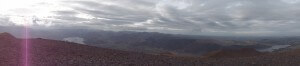 A somewhat bleak view from the top of Skiddaw.